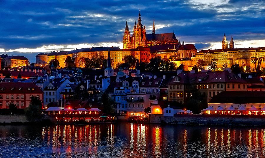 Prague Castle In The Evening Photograph by Rick Rosenshein