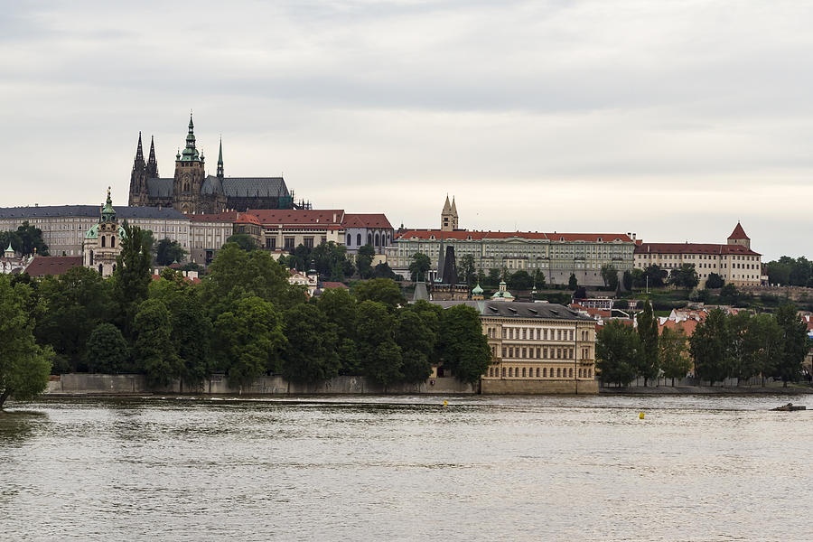 Prague Castle on the Vltava Photograph by Josef Pittner