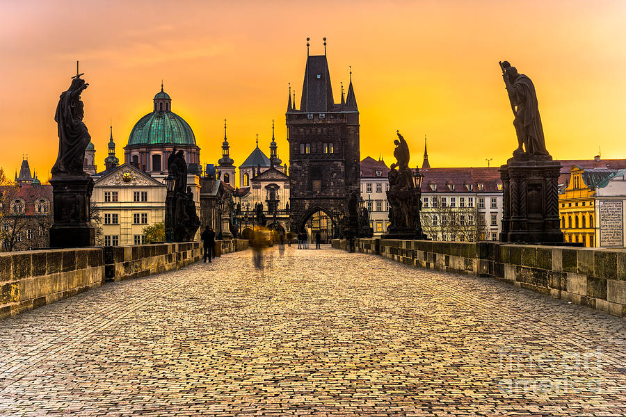 Prague - Charles Bridge - Czech Republic Photograph by Luciano Mortula