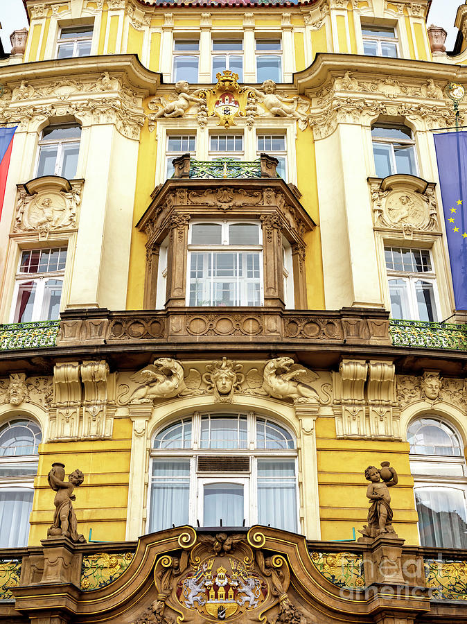 Architecture Photograph - Prague City Insurance Company Design  by John Rizzuto