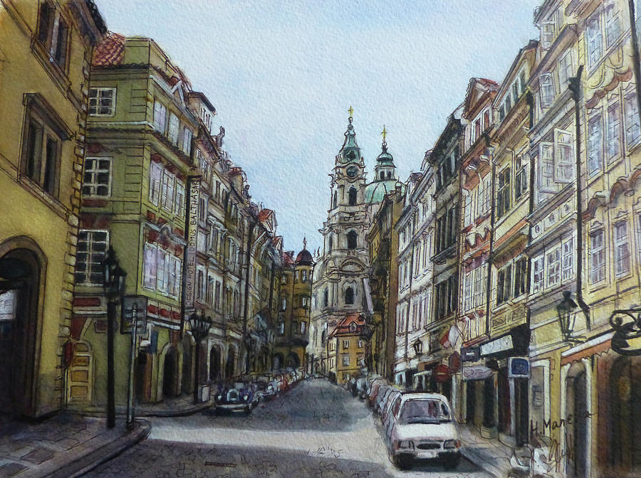 Prague III Painting by Henrieta Maneva