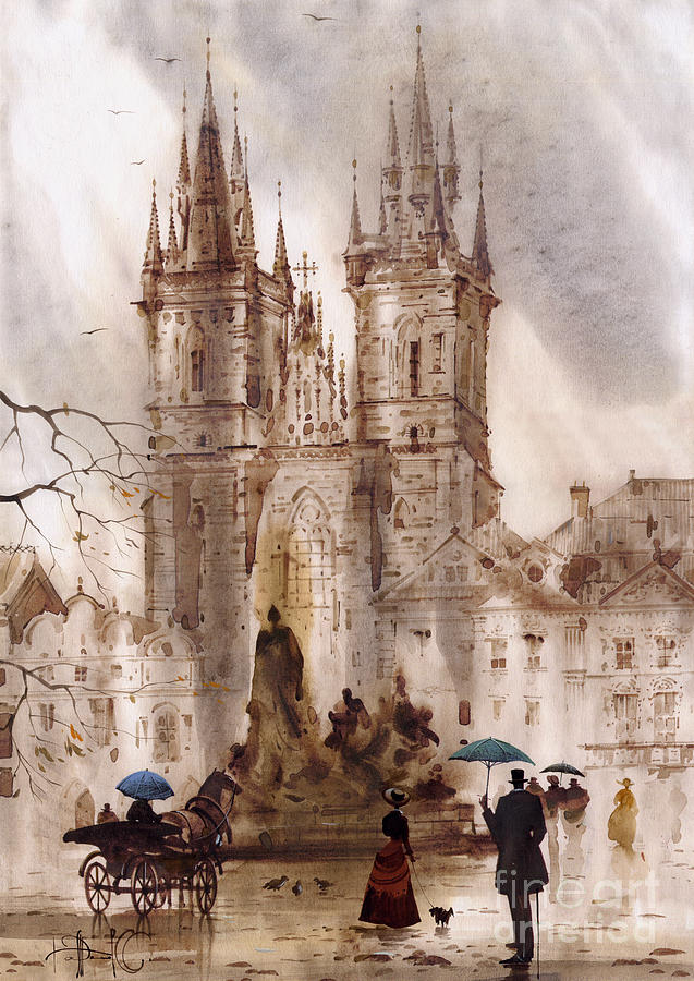 Prague Painting - Prague IV by Svetlana and Sabir Gadghievs