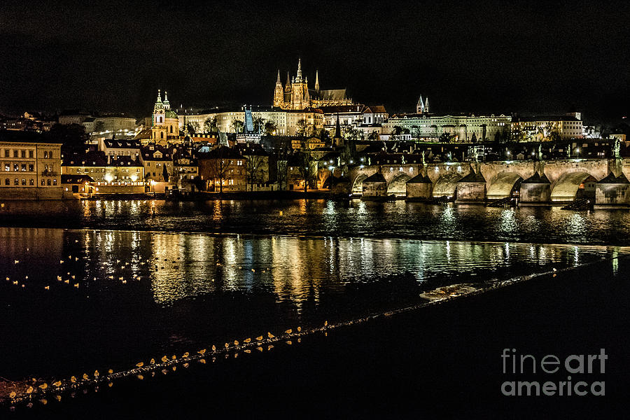 Prague Nights Photograph by David Meznarich