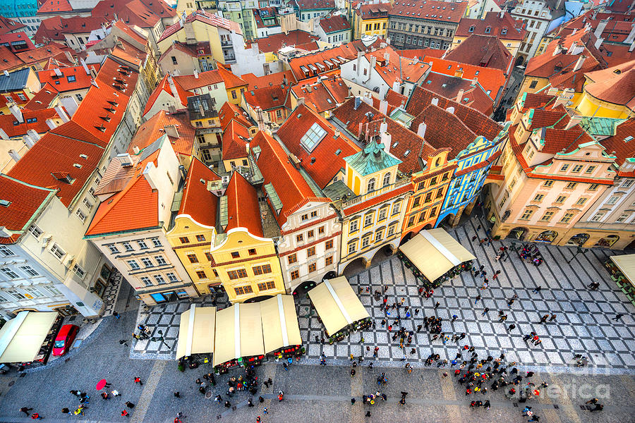 Prague - Old Town Square Photograph by Luciano Mortula