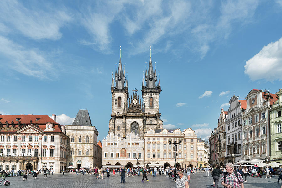 Prague Old Town Square Photograph by Sharon Popek