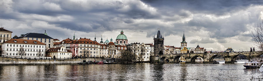 Architecture Photograph - Prague Panorama by Heather Applegate