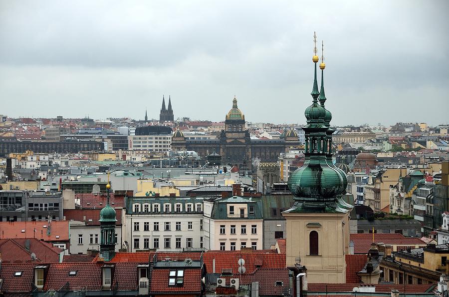 Prague Rooftops Photograph by Steven Richman
