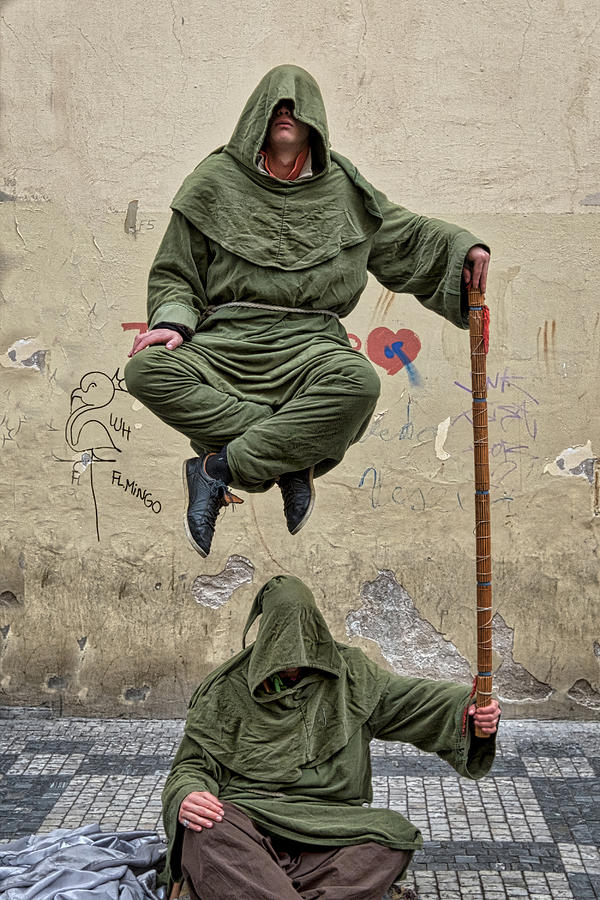 Prague Street Performer Photograph by Stuart Litoff