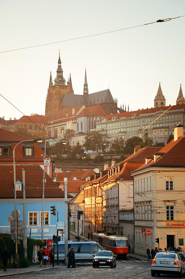Prague Street view Photograph by Songquan Deng