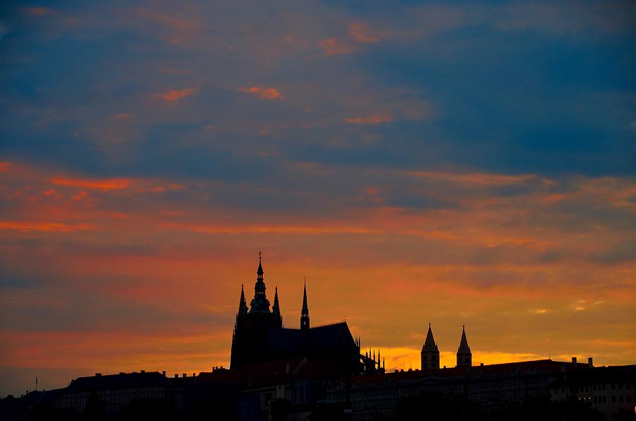 Prague Sunset Photograph by Steven Richman