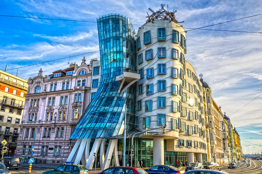 Prague - The Dancing house Photograph by Luciano Mortula