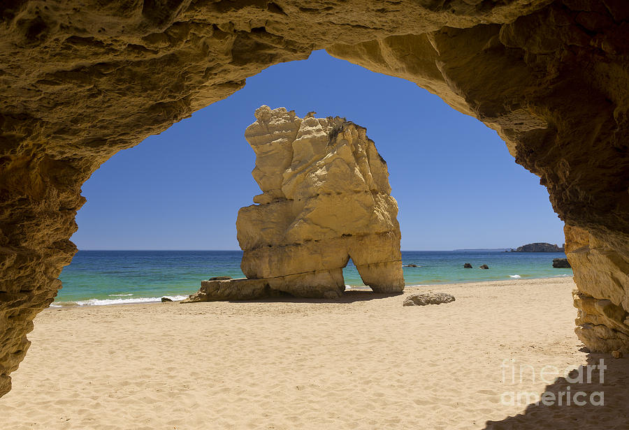 Praia da Rocha cave Photograph by Mikehoward Photography