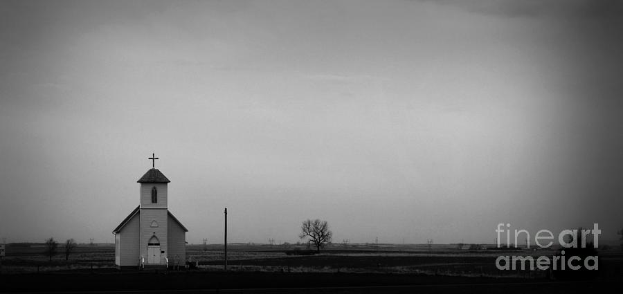 Prairie Church Photograph by Nadalyn Larsen