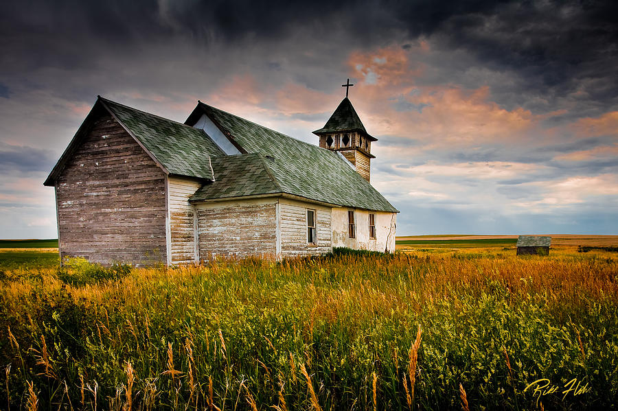 Prairie Church Photograph by Rikk Flohr