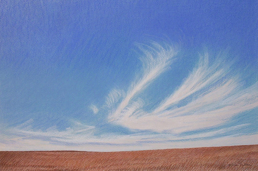Prairie Clouds Drawing by Cris Fulton