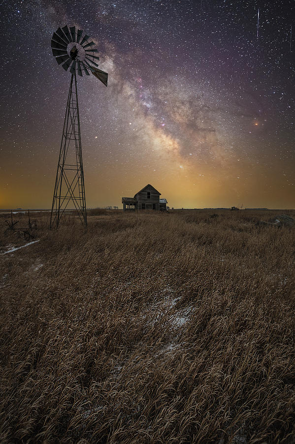 Milky Way Photograph - Prairie Dreaming  by Aaron J Groen