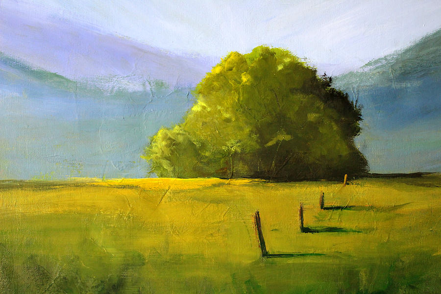 Prairie Dusk Painting by Nancy Merkle