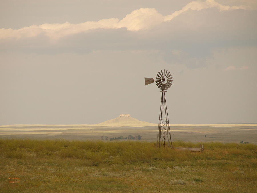 Windmill Photograph - Prairie by Gordon Collins