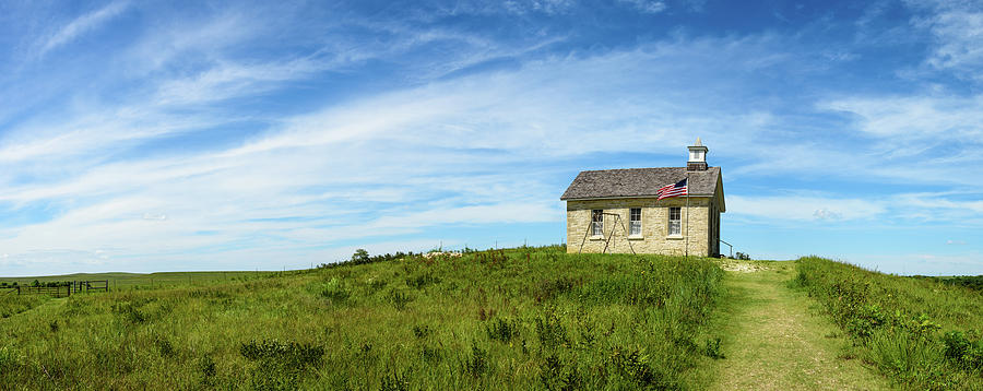 Prairie School Panoramic Photograph by Paul Moore - Pixels