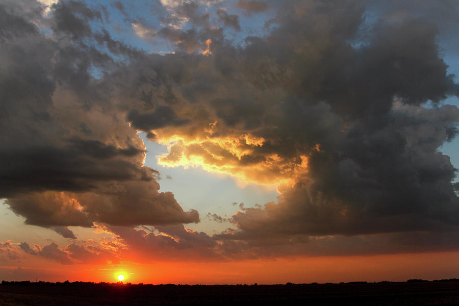 Prairie Storm Clouds - 6137 Photograph by Jon Friesen