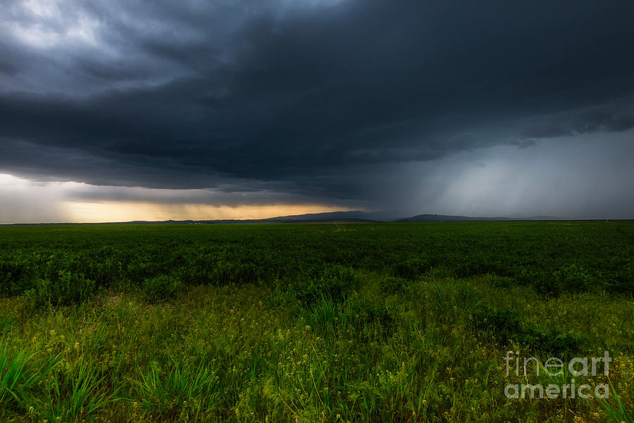 Sunset Photograph - Prairie Storm by Jamie Tipton