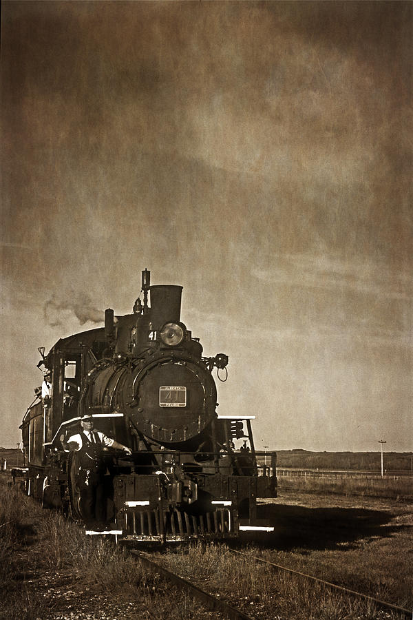 Transportation Photograph - Prairie Train - 365-86 by Inge Riis McDonald