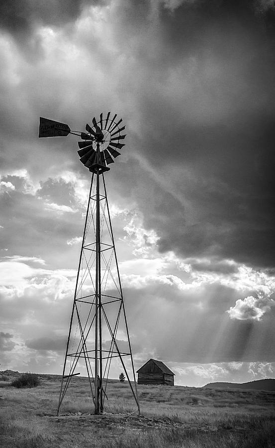 Prairie Windmill Photograph by Douglas Conrad - Fine Art America
