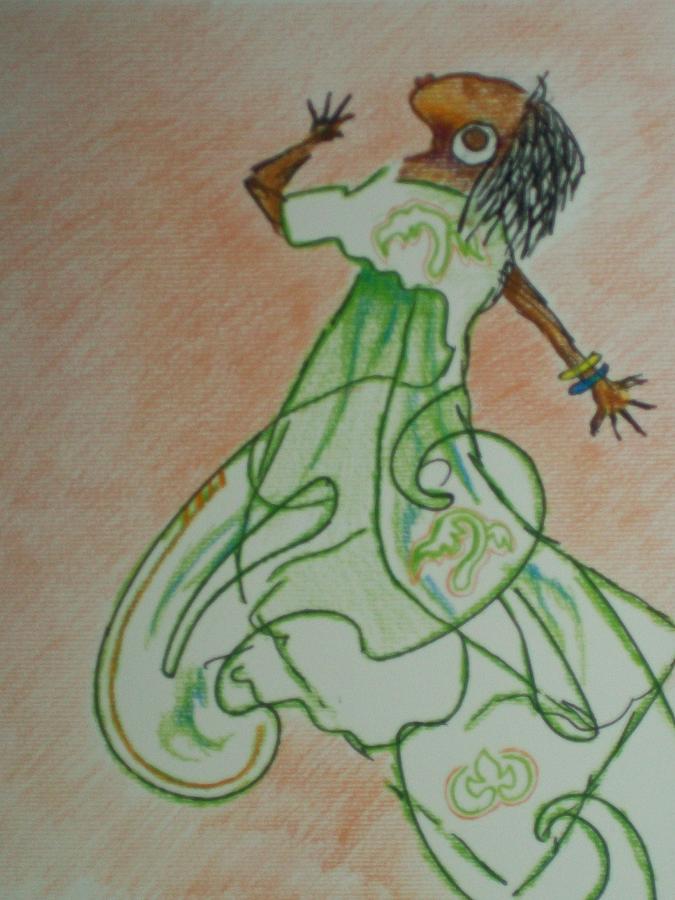 Praise Dance Drawing by Raymond Doward