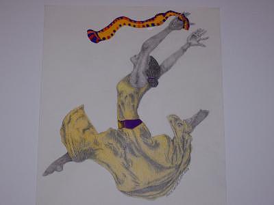 Praise Dancer Drawing By Glenn Isaac