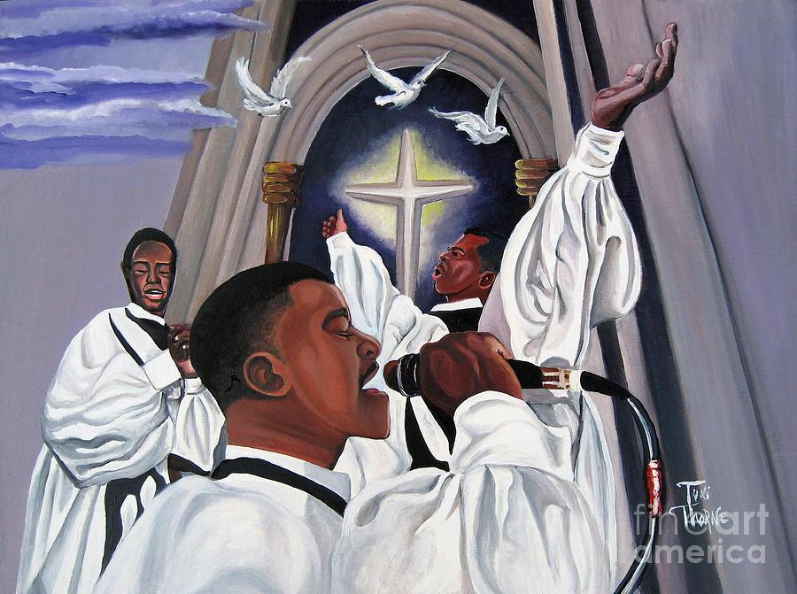 Praising God Painting by Toni Thorne