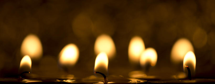 Candle Photograph - Pray by Steven Poulton