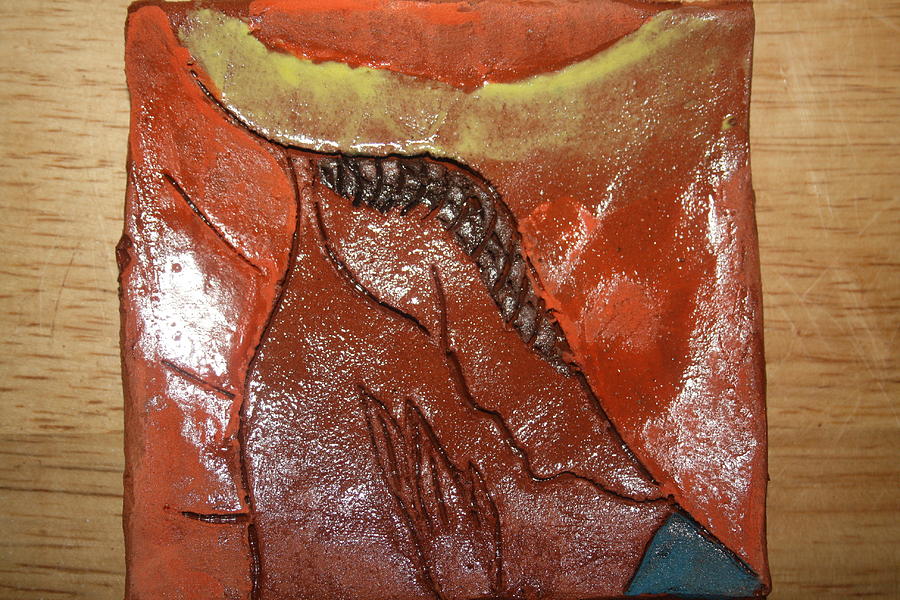 Prayer 14 - Tile Ceramic Art by Gloria Ssali