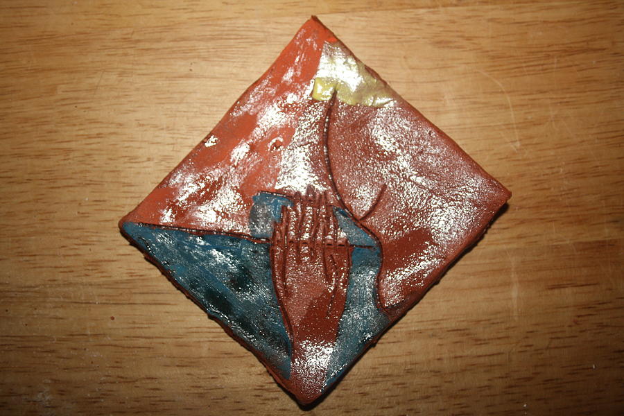 Prayer 16 - Tile Ceramic Art by Gloria Ssali