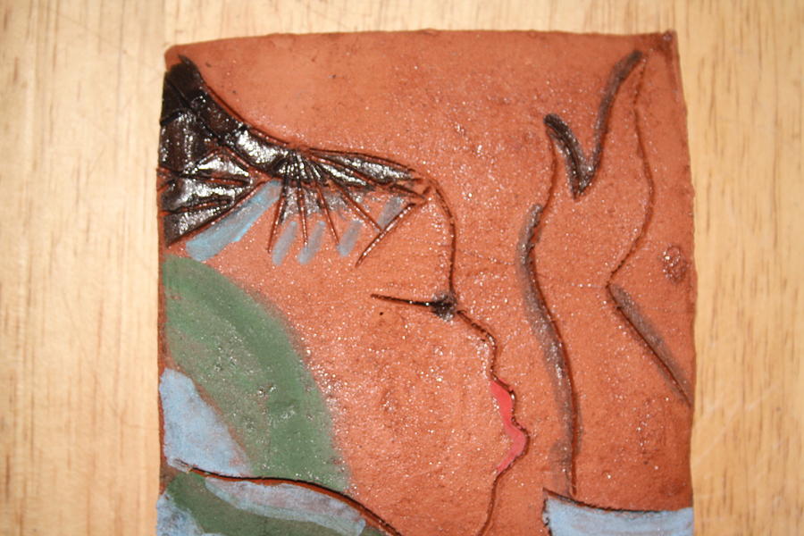 Prayer 20 - Tile Ceramic Art by Gloria Ssali