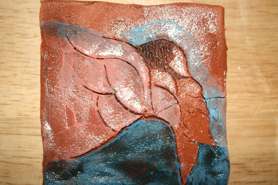 Prayer 5 - Tile Ceramic Art by Gloria Ssali