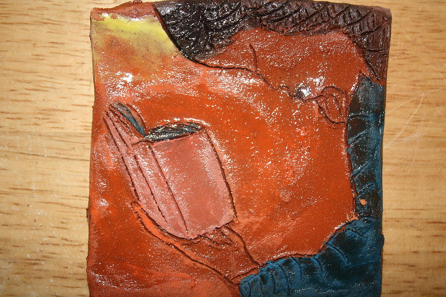 Prayer 6 - Tile  Ceramic Art by Gloria Ssali