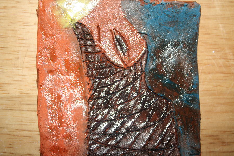 Prayer 7 - Tile Ceramic Art by Gloria Ssali