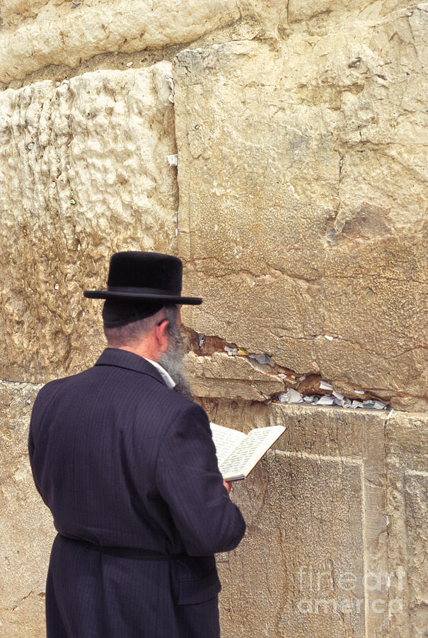 Prayer at the Western Wall Photograph by Thomas R Fletcher