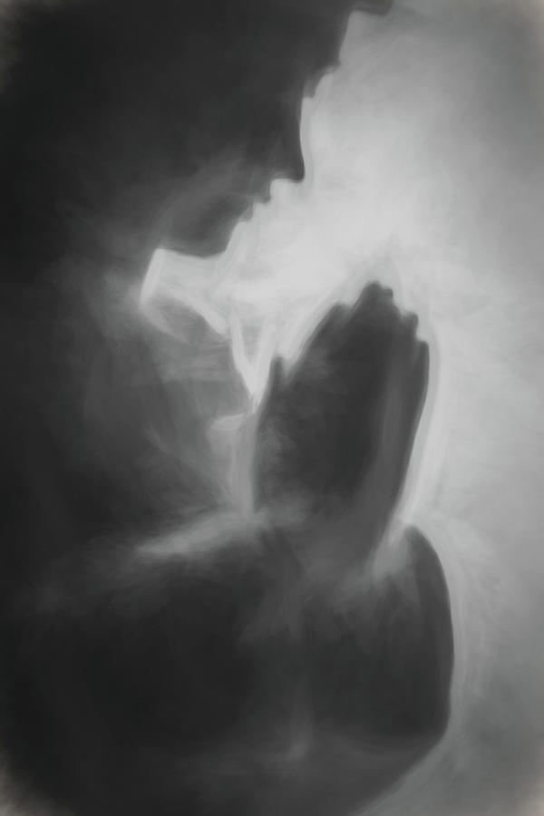 Prayer Black and White Photograph by Terry DeLuco