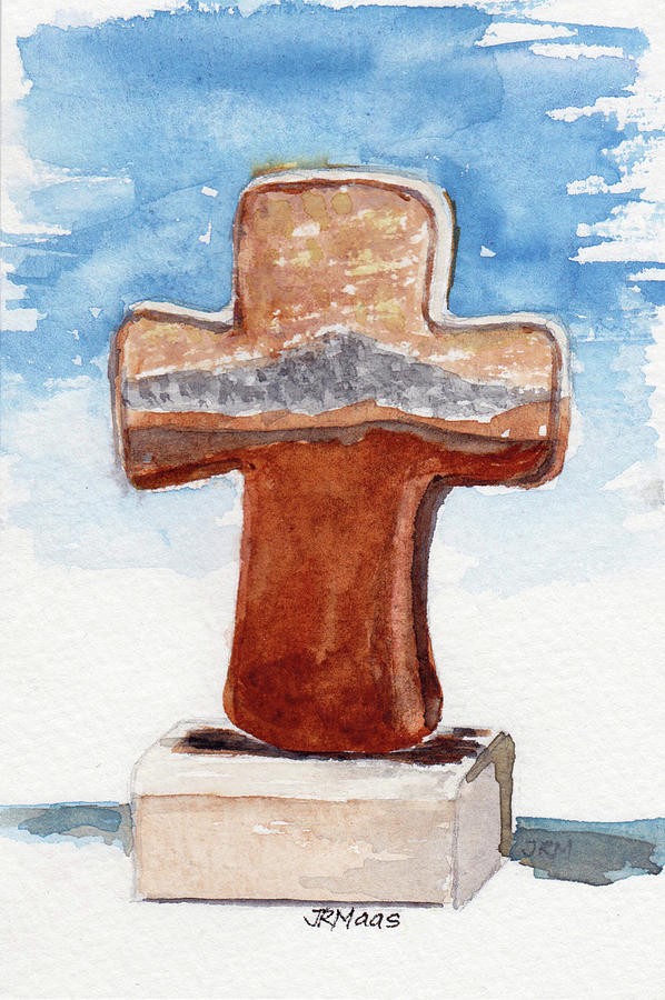 Prayer Cross Painting by Julie Maas