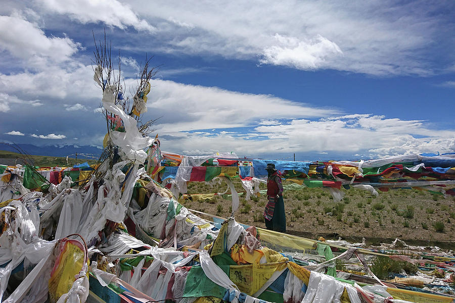 Prayer Flag In Tibet Photograph by Color Color