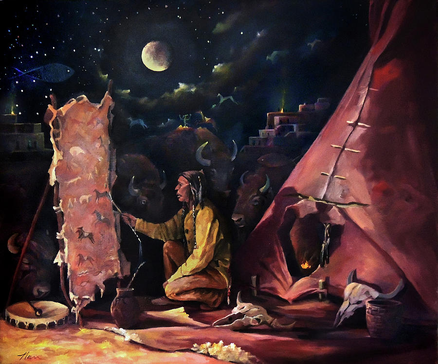 Prayer For The Protectors Painting by Nancy Griswold