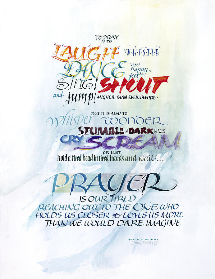Prayer Painting by Judy Dodds