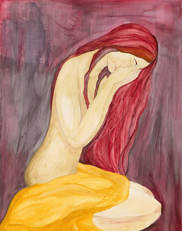 Nude Painting - Prayer of Tears by Sharon Miller