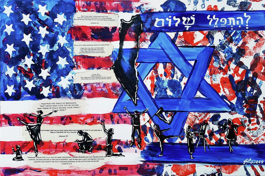 Prayer Shalom Painting by Jennifer Page