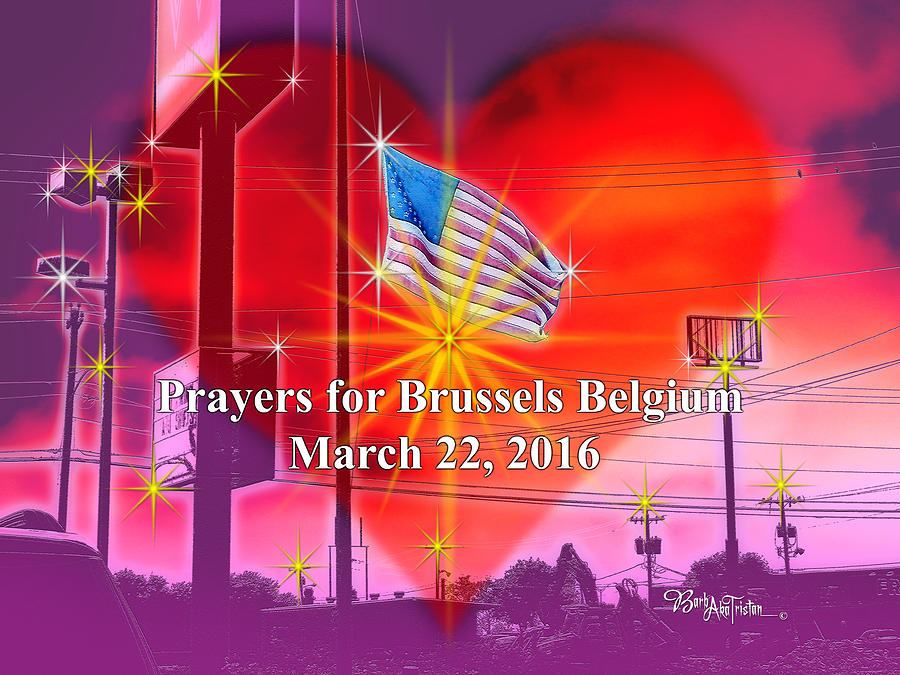 Prayers for Brussels #9726_4 Photograph by Barbara Tristan