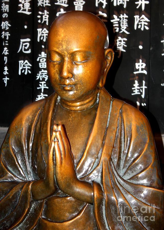 Buddha Photograph - Prayers for Japan by Carol Groenen