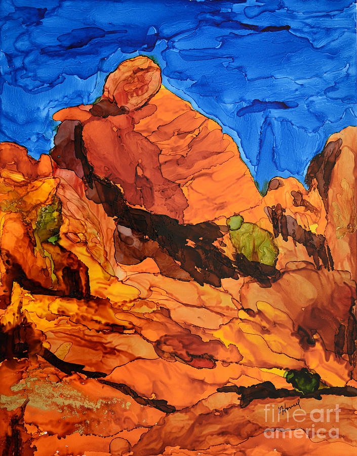 Mountain Painting - Praying Lady at Red Rock Canyon by Vicki  Housel