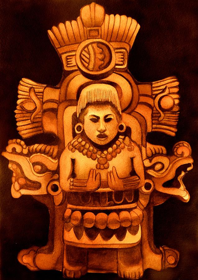 Mexico Painting - Pre Columbian Series by Susan Santiago