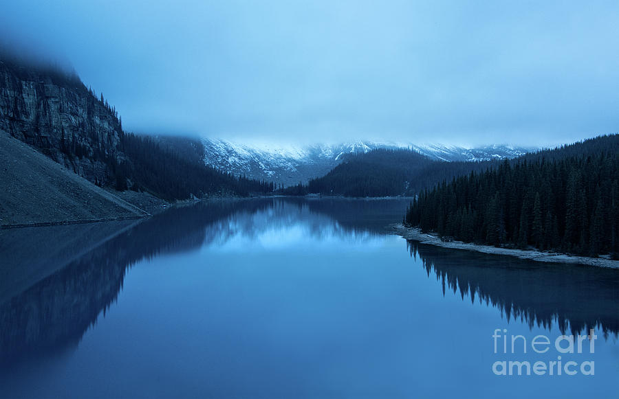 Pre Dawn at Moraine Lake Photograph by Ed McDermott